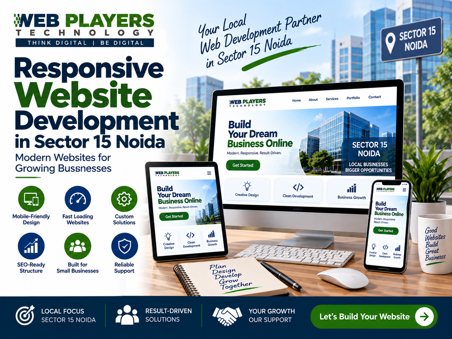 Responsive Website Development in Sector 15 Noida for Small Businesses